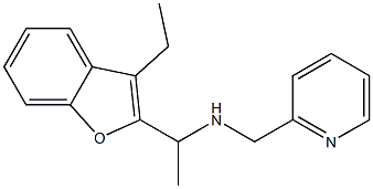 [1-(3-ethyl-1-benzofuran-2-yl)ethyl](pyridin-2-ylmethyl)amine Struktur