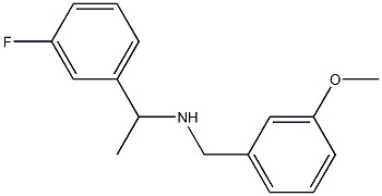 [1-(3-fluorophenyl)ethyl][(3-methoxyphenyl)methyl]amine Struktur