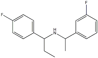 [1-(3-fluorophenyl)ethyl][1-(4-fluorophenyl)propyl]amine Struktur