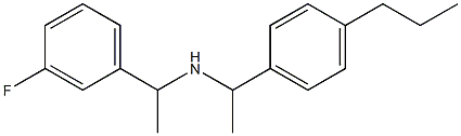 [1-(3-fluorophenyl)ethyl][1-(4-propylphenyl)ethyl]amine Struktur