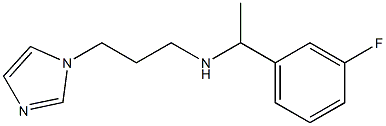 [1-(3-fluorophenyl)ethyl][3-(1H-imidazol-1-yl)propyl]amine Struktur