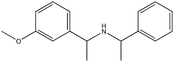 [1-(3-methoxyphenyl)ethyl](1-phenylethyl)amine Struktur