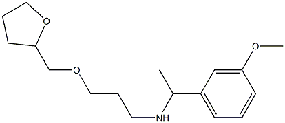 [1-(3-methoxyphenyl)ethyl][3-(oxolan-2-ylmethoxy)propyl]amine Struktur