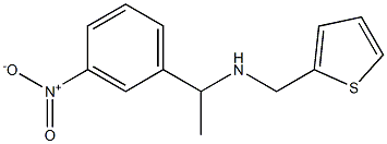 [1-(3-nitrophenyl)ethyl](thiophen-2-ylmethyl)amine Struktur