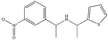 [1-(3-nitrophenyl)ethyl][1-(thiophen-2-yl)ethyl]amine Struktur