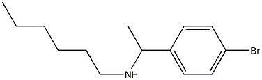 [1-(4-bromophenyl)ethyl](hexyl)amine Struktur