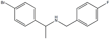 [1-(4-bromophenyl)ethyl][(4-fluorophenyl)methyl]amine Struktur