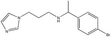 [1-(4-bromophenyl)ethyl][3-(1H-imidazol-1-yl)propyl]amine Struktur