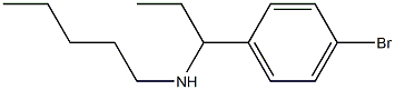 [1-(4-bromophenyl)propyl](pentyl)amine Struktur