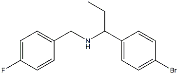 [1-(4-bromophenyl)propyl][(4-fluorophenyl)methyl]amine Struktur