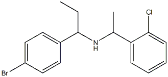 [1-(4-bromophenyl)propyl][1-(2-chlorophenyl)ethyl]amine Struktur