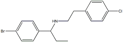 [1-(4-bromophenyl)propyl][2-(4-chlorophenyl)ethyl]amine Struktur