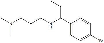 [1-(4-bromophenyl)propyl][3-(dimethylamino)propyl]amine Struktur