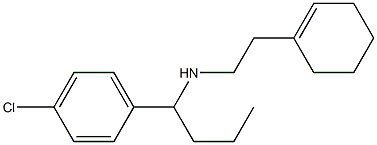 [1-(4-chlorophenyl)butyl][2-(cyclohex-1-en-1-yl)ethyl]amine Struktur