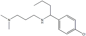 [1-(4-chlorophenyl)butyl][3-(dimethylamino)propyl]amine Struktur