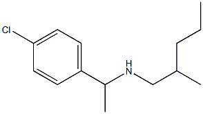 [1-(4-chlorophenyl)ethyl](2-methylpentyl)amine Struktur