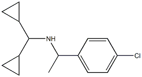 [1-(4-chlorophenyl)ethyl](dicyclopropylmethyl)amine Struktur