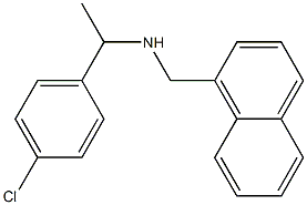 [1-(4-chlorophenyl)ethyl](naphthalen-1-ylmethyl)amine Struktur