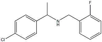 [1-(4-chlorophenyl)ethyl][(2-fluorophenyl)methyl]amine Struktur