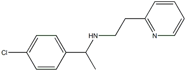 [1-(4-chlorophenyl)ethyl][2-(pyridin-2-yl)ethyl]amine Struktur