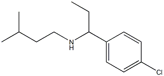 [1-(4-chlorophenyl)propyl](3-methylbutyl)amine Struktur