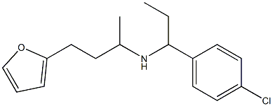 [1-(4-chlorophenyl)propyl][4-(furan-2-yl)butan-2-yl]amine Struktur