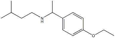 [1-(4-ethoxyphenyl)ethyl](3-methylbutyl)amine Struktur