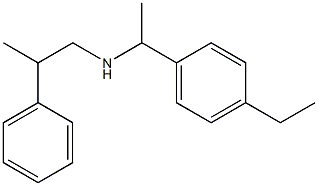 [1-(4-ethylphenyl)ethyl](2-phenylpropyl)amine Struktur