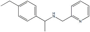 [1-(4-ethylphenyl)ethyl](pyridin-2-ylmethyl)amine Struktur