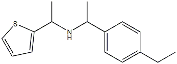 [1-(4-ethylphenyl)ethyl][1-(thiophen-2-yl)ethyl]amine Struktur