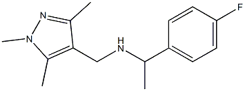 [1-(4-fluorophenyl)ethyl][(1,3,5-trimethyl-1H-pyrazol-4-yl)methyl]amine Struktur