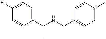 [1-(4-fluorophenyl)ethyl][(4-methylphenyl)methyl]amine Struktur