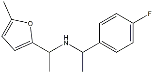 [1-(4-fluorophenyl)ethyl][1-(5-methylfuran-2-yl)ethyl]amine Struktur