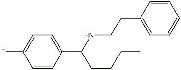 [1-(4-fluorophenyl)pentyl](2-phenylethyl)amine Struktur