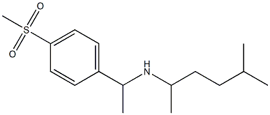 [1-(4-methanesulfonylphenyl)ethyl](5-methylhexan-2-yl)amine Struktur