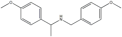 [1-(4-methoxyphenyl)ethyl][(4-methoxyphenyl)methyl]amine Struktur