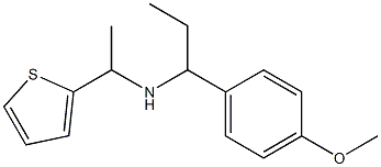 [1-(4-methoxyphenyl)propyl][1-(thiophen-2-yl)ethyl]amine Struktur