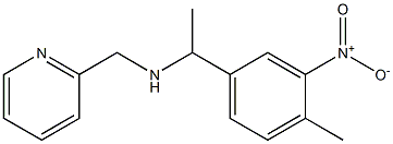 [1-(4-methyl-3-nitrophenyl)ethyl](pyridin-2-ylmethyl)amine Struktur