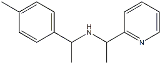 [1-(4-methylphenyl)ethyl][1-(pyridin-2-yl)ethyl]amine Struktur