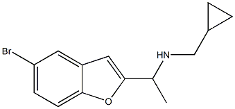 [1-(5-bromo-1-benzofuran-2-yl)ethyl](cyclopropylmethyl)amine Struktur