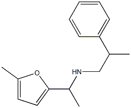 [1-(5-methylfuran-2-yl)ethyl](2-phenylpropyl)amine Struktur