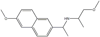 [1-(6-methoxynaphthalen-2-yl)ethyl](1-methoxypropan-2-yl)amine Struktur