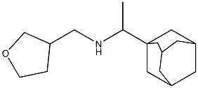 [1-(adamantan-1-yl)ethyl](oxolan-3-ylmethyl)amine Struktur