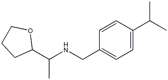 [1-(oxolan-2-yl)ethyl]({[4-(propan-2-yl)phenyl]methyl})amine Struktur