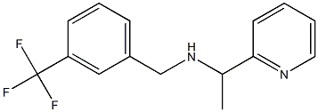 [1-(pyridin-2-yl)ethyl]({[3-(trifluoromethyl)phenyl]methyl})amine Struktur