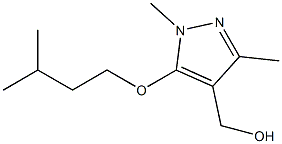 [1,3-dimethyl-5-(3-methylbutoxy)-1H-pyrazol-4-yl]methanol Struktur