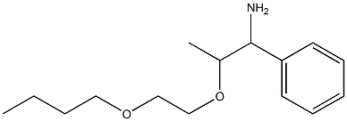 [1-amino-2-(2-butoxyethoxy)propyl]benzene Struktur