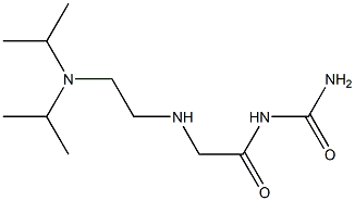 [2-({2-[bis(propan-2-yl)amino]ethyl}amino)acetyl]urea Struktur