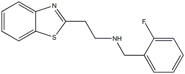 [2-(1,3-benzothiazol-2-yl)ethyl][(2-fluorophenyl)methyl]amine Struktur