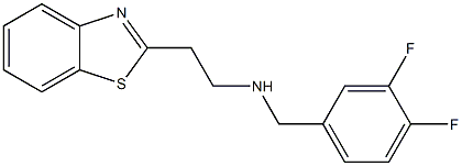 [2-(1,3-benzothiazol-2-yl)ethyl][(3,4-difluorophenyl)methyl]amine Struktur